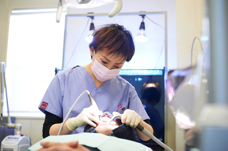 歯周病治療の様子